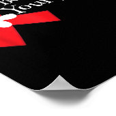 Shirt Herzkrankheiten Poster (Ecke)