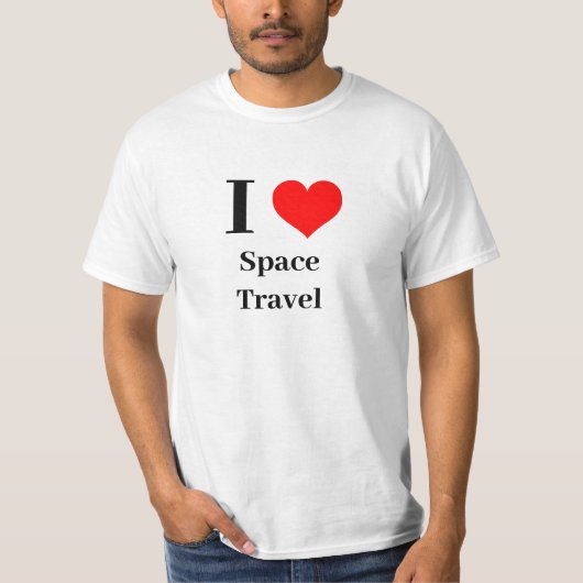 Shirt - I heart Space Travel (Vorderseite)