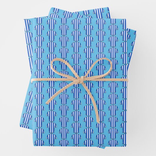 Shirt in Blue Stripes Geschenkpapier Set (Beispiel)