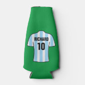 Shirt in hellblauen Streifen Flaschenkühler (Vorderseite)