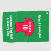 Shirt in Rot Golfhandtuch (Horizontal)
