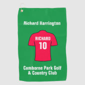 Shirt in Rot Golfhandtuch (Vorderseite)