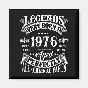 Shirt Jahre 50. Geburtstag Vintage Geboren 1976 Magnet