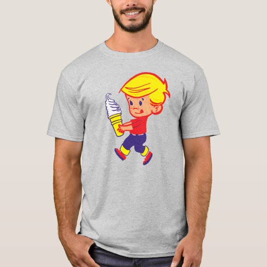 Shirt "Junge mit Eiscreme" (Vorderseite)