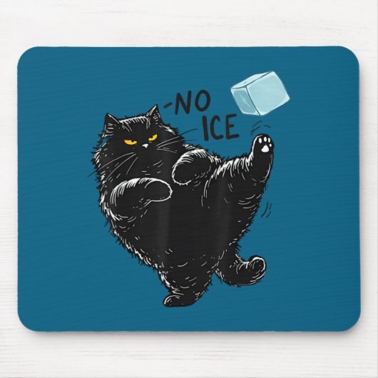 Shirt Kein Eis Bitte Katze Meme Mousepad (Vorne)