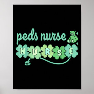Shirt Kinderkrankenschwester St Patricks Day Poster