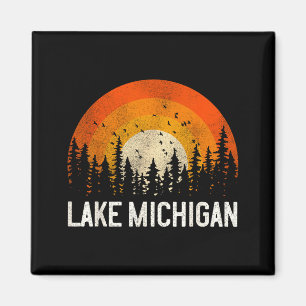 Shirt Lake Michigan Vintage 70er 80er Magnet