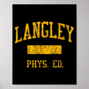 Shirt Langley High School Hs Mclean auf Deutsch Poster