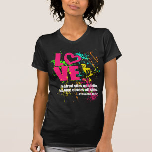 Shirt Liebe-der hellen Farbdas christliche