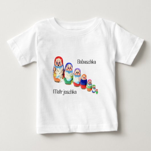 Shirt Matrjoschka, Matryoshka, Babuschka (Vorderseite)