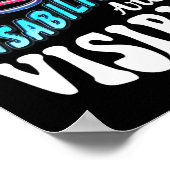 Shirt mit Behinderungen Nicht alle Behinderungen s Poster (Ecke)