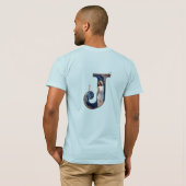 Shirt mit Buchstabe J (Schwarz voll)