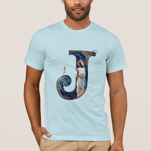 Shirt mit Buchstabe J (Vorderseite)