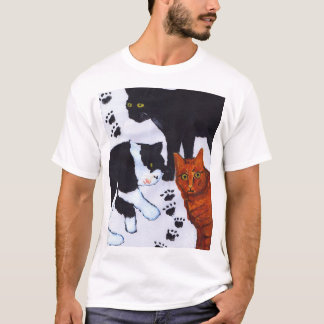 Shirt mit drei Katzen