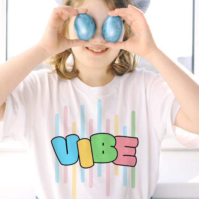 Shirt mit farbigen Stiften DPArt (vibe, cool vibe, funny vibe, colorful, pastel, for girls, birthday gift, for daughter, for sister, )