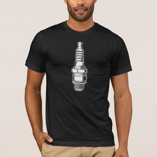 Shirt mit Funken-Stecker (Vorderseite)