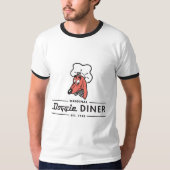 Shirt mit Hündchen-Restaurantlogo (Vorderseite)