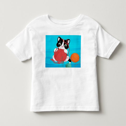 Shirt mit Kätzchen, Garnspiele (Vorderseite)