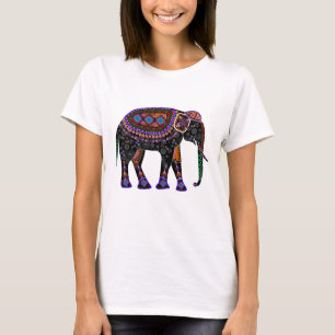 Shirt mit schwarzem Elefanten