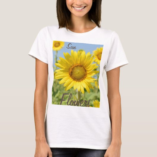 Shirt mit Sonnenblumen (Vorderseite)