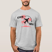 Shirt nach Miami Florida (Vorderseite)