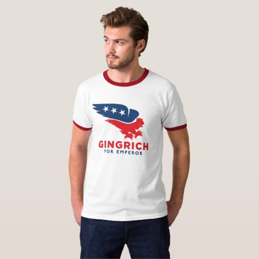 Shirt Newt Gingrich Chickenhawk (Vorne ganz)