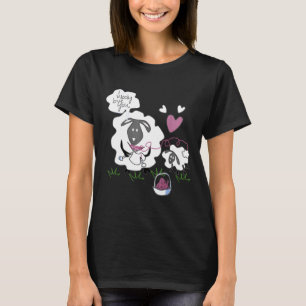 Shirt Niedliches Lamm Lover I Liebe Knitti