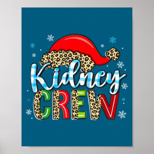 Shirt Nieren Crew Weihnachten Nephrologie Dialyse Poster
