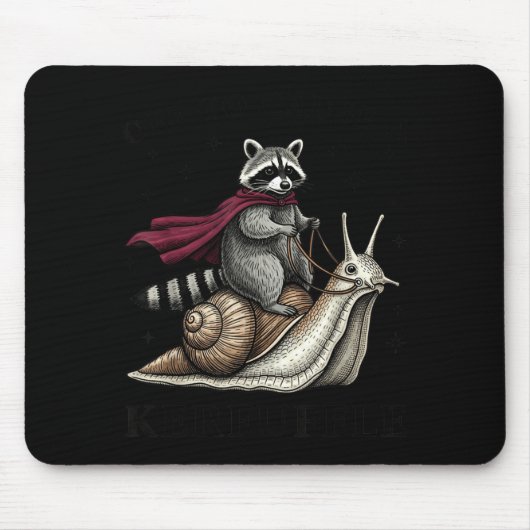 Shirt Off Cause Kerfuffle Raccoon Meme Mousepad (Vorne)