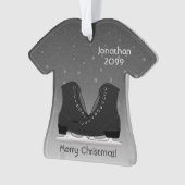 Shirt-Ornamente für die Skate "Männer-Eis-Abbildun Ornament (Vorderseite)