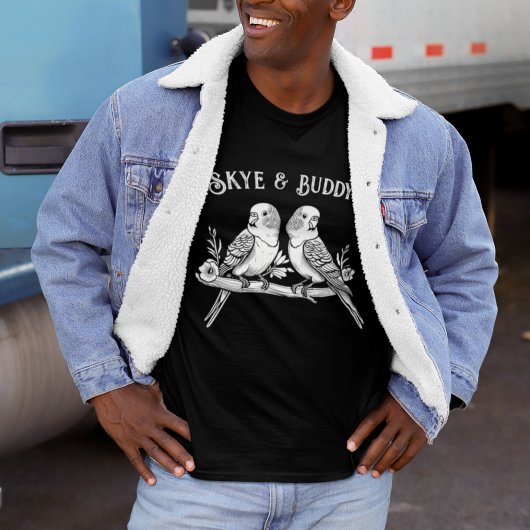 Shirt "personalisiert Budgie Name" | Custom Bird L