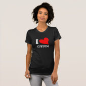 Shirt personalisiert I Liebe Benutzerdefinierter (Vorne ganz)