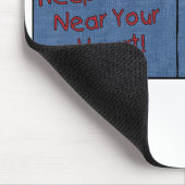 Shirt-Pocket-Pals für Löwen und Lamm Mousepad (Ecke)