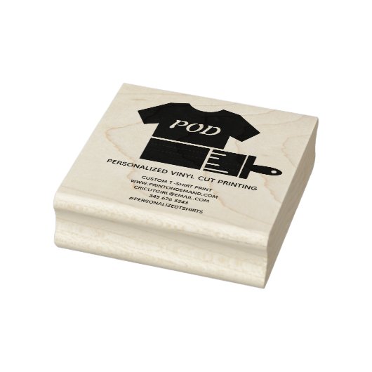 Shirt "Print On Demand" Gummistempel (Stempel)