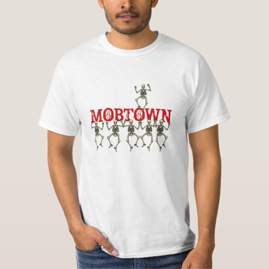 Shirt-randalierende Skelette in Mobtown Baltimore T-Shirt (Vorderseite)