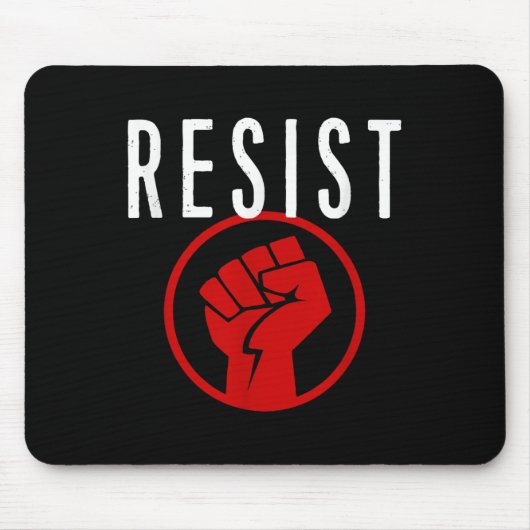 Shirt "Resist Fist T" - Teil der Resistenz - Mousepad (Vorne)