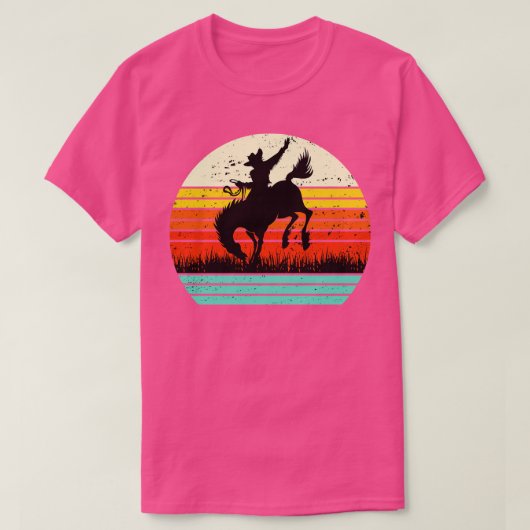 Shirt Rodeo Shirt Bucking Bronco Shirt (Design vorne)