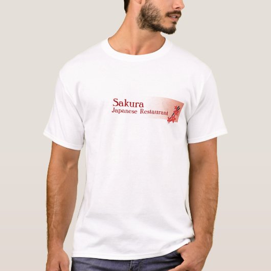 Shirt-Schablonen-japanisches Restaurant T-Shirt (Vorderseite)