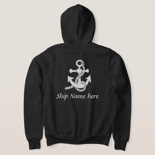 Shirt - Schiffsanker mit Namen (hinten) (AblageHinten)