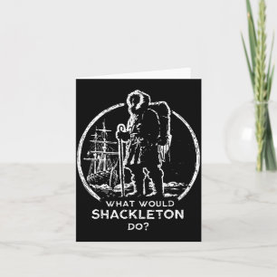Shirt Shackleton Führungsenergie Manager Retro Karte