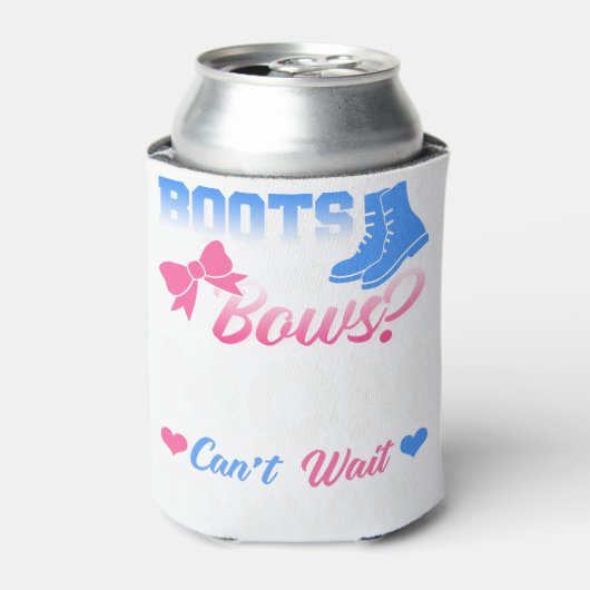 Shirt-Stiefel oder Bows-Mama für das Baby-Geschlec Dosenkühler (Kanne Vorderseite)