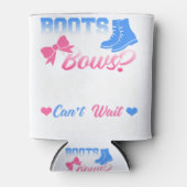 Shirt-Stiefel oder Bows-Mama für das Baby-Geschlec Dosenkühler (Vorderseite)
