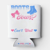 Shirt-Stiefel oder Bows-Mama für das Baby-Geschlec Dosenkühler (Rückseite)