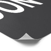 Shirt That Says Don't  Poster (Ecke)