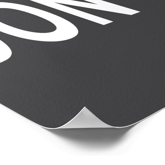 Shirt That Says Don't  Poster (Ecke)