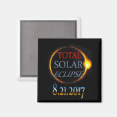 Shirt Total Solar Eclipse 2017 Magnet (Vorderseite/Rückseite)