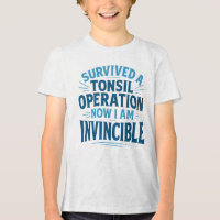 Shirt "Unbesiegbarer Tonsil Operation Survivor"