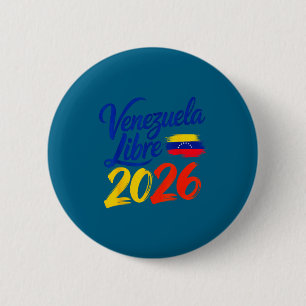 Shirt Venezuela Libre Patriotische Freiheitsflagge Button