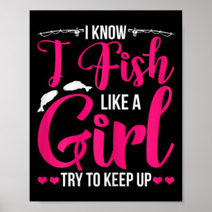 Shirt von Frauen für Mädchen Fisch B Fischerei 1 Poster