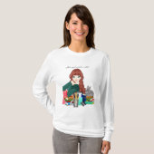 Shirt von Mädchen und Kaninchen (Vorne ganz)